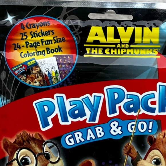 🆕 Alvin & The Chipmunks Play Pack - Activity/Coloring Book - Picture 2 of 5